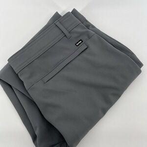 Hurley‎ Performance Pants Men's  34x29 Grey Stretch Water Repellant Tech Comfort